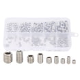 thumbnail image 1 of 200Pcs Hex Grub Screws Socket Headless Assortment Stainless Steel Machine Set Tools, 1 of 14