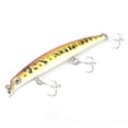 thumbnail image 2 of Sarapandan 3-Pack Hard Freshwater Artificial Baits Golden & Red Large Floating Minnow Lures, 2 of 8