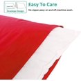 thumbnail image 2 of Body Pillow Cover, Pillowcase, 100% Brushed Microfiber, Soft and Cozy, Envelope Closure, for Adults Pregnant Women, 20" x 54", Red, 2 of 6