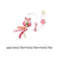 thumbnail image 3 of YujiCraft Cat Toys Interactive Hanging Teaser Set, Self-Play Swing Toy with Elastic Rope Feather Catnip Ball for Indoor Cats,Light pink, 3 of 8