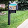 thumbnail image 4 of Watercolor Beach Summer Vacation Mail Box Cover Magnetic Anti-UV 100% Polyester Standard Size 18" X 21" Oxford Garden,Postbox Letterbox Cover, 4 of 6