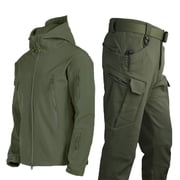 Manunclaims Athletic Waterproof Thermal Jacket and Pants Set( Men's), Sizes M-3XL