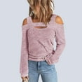 thumbnail image 3 of Blusa con hombros descubiertos para mujer, blusa con hombros descubiertos para mujer, blusa de manga larga para mujer, blusa informal para mujer, la mejor en su clase, 3 of 6