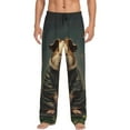 thumbnail image 1 of Fotbe Lotus Leaf Starry Sky Guinea Pig Pantalones de Pijama para Hombre, Pantalones de Dormir, Pantalones de Casa con Cintura Ajustable y Bolsillos-3X-Large, 1 of 6
