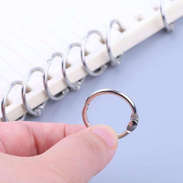 Pack De 100 Anillos De Encuadernación - 50 Unidades De 20 Mm Y 50 De 30 Mm | Para Libros, álbumes Y Tarjetas