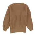 thumbnail image 2 of American Eagle Womens Solid Pullover Sweater, Brown, Medium, 2 of 2