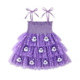 thumbnail image 2 of Halloween Girls' Pumpkin Ghost Tutu Dress, Sleeveless Glitter Layered Mesh, Tiered Tulle For Party Cosplay, 12 Months‑6 Years, Girl Halloween Costumes Purple a 2-3 Years, 2 of 9