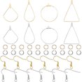 thumbnail image 1 of Kit para hacer aretes DIY: 24 aros con cuentas, alambre de acero inoxidable, 60 anillas abiertas y 60 ganchos para aretes., 1 of 9