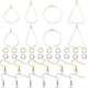 thumbnail image 1 of Kit para hacer aretes DIY: 24 aros con cuentas, alambre de acero inoxidable, 60 anillas abiertas y 60 ganchos para aretes., 1 of 9