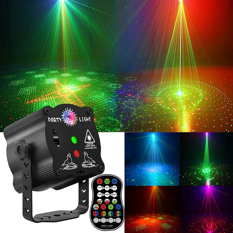 480 Pattern Uv Strobe Laser Stage Lights Rgb Led Club Party Dj Ktv Disco Light  Projecteur avec Remote Usb Powered