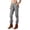 A702 Grey, variant on Glisme Trousers For Women Solid Color Zip Front With Pockets Summer Comfortable Women Cargo Pants Size L Black