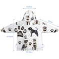 thumbnail image 7 of Schnauzer Dogs Blanket Hoodies for Kids 6-13YR Oversize Wearable Blanket Hoodies for Boys Girls Teens, 7 of 7