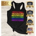 thumbnail image 2 of S4E Women's Pride Flag Life Harmony Spirit Racerback Slim Fit X-Large Black, 2 of 4