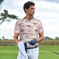 thumbnail image 3 of Sikiie Cloud Sloth Print Men's Short-sleeved POLO Shirts, Button-down Shirts and T-shirts are Suitable for Vacation, Leisure and Business-4X-Large, 3 of 6