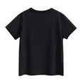 thumbnail image 4 of Viluyesy Boys T-Shirt, Soild Color Short Sleeve Crew Neck Summer Casual Cotton Basic Tee Black 1T, 4 of 6