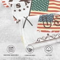 thumbnail image 3 of Coolnut Hand Towels American Symbol Patterned 2 PCS, Cotton Bath Towel for Drying Face Hands Body Decorative Water Absorbent Lightweight Towels for Bathroom Ktichen Travel Gym, 16"x28", 3 of 6
