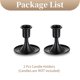 thumbnail image 5 of Advancent 2 pack/lote de café única y fragante adición al hogar alrededor del tamaño candelabro de Adviento elegante Decoración del hogar Negro 8.2*8.5 cm, 5 of 6