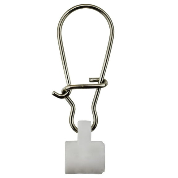 Slides for Braided Line, Fishing s with Stainless Steel lock Snaps Kit White 2 (20pcs)