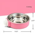 thumbnail image 2 of Pet Feeding Bowl Removable Stainless Steel Hanging Pet Bowl Food And Water Feeder For Cats Dogs Birds And Other Small Pets, 2 of 5
