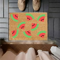 Yeetfub Funny Door mat Welcome Mat Doormat Funny Gift Home Doormat House Warming Gift Summer Funny Doormat Watermelon Carpet Welcome Living Room Parties Mats Brown 16"x24"