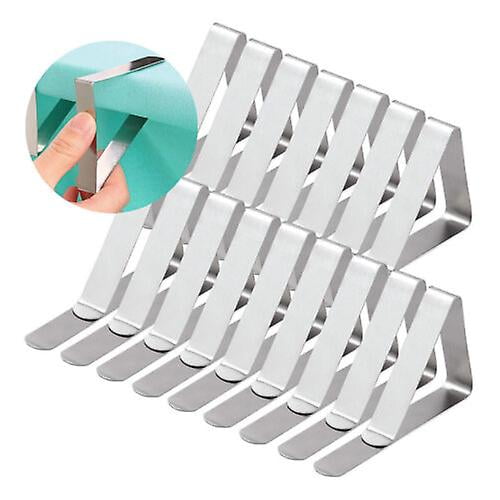 18-30 Table Cloth Clips | Metal Stainless Steel Picnic Clamps Pegs Cover Holder