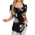 thumbnail image 1 of Birdeem T-Shirt Décontracté à Manches Courtes et Col Rond Imprimé pour Femmes, 1 of 1