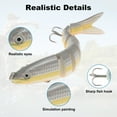 thumbnail image 2 of Señuelos de Pesca de Gato Realistas de Agua Dulce Unique Bargains, Señuelos de Pesca Segmentados Realistas con Ojos 3D para Mayor Atracción, Marrón, 3 Pcs, 2 of 6