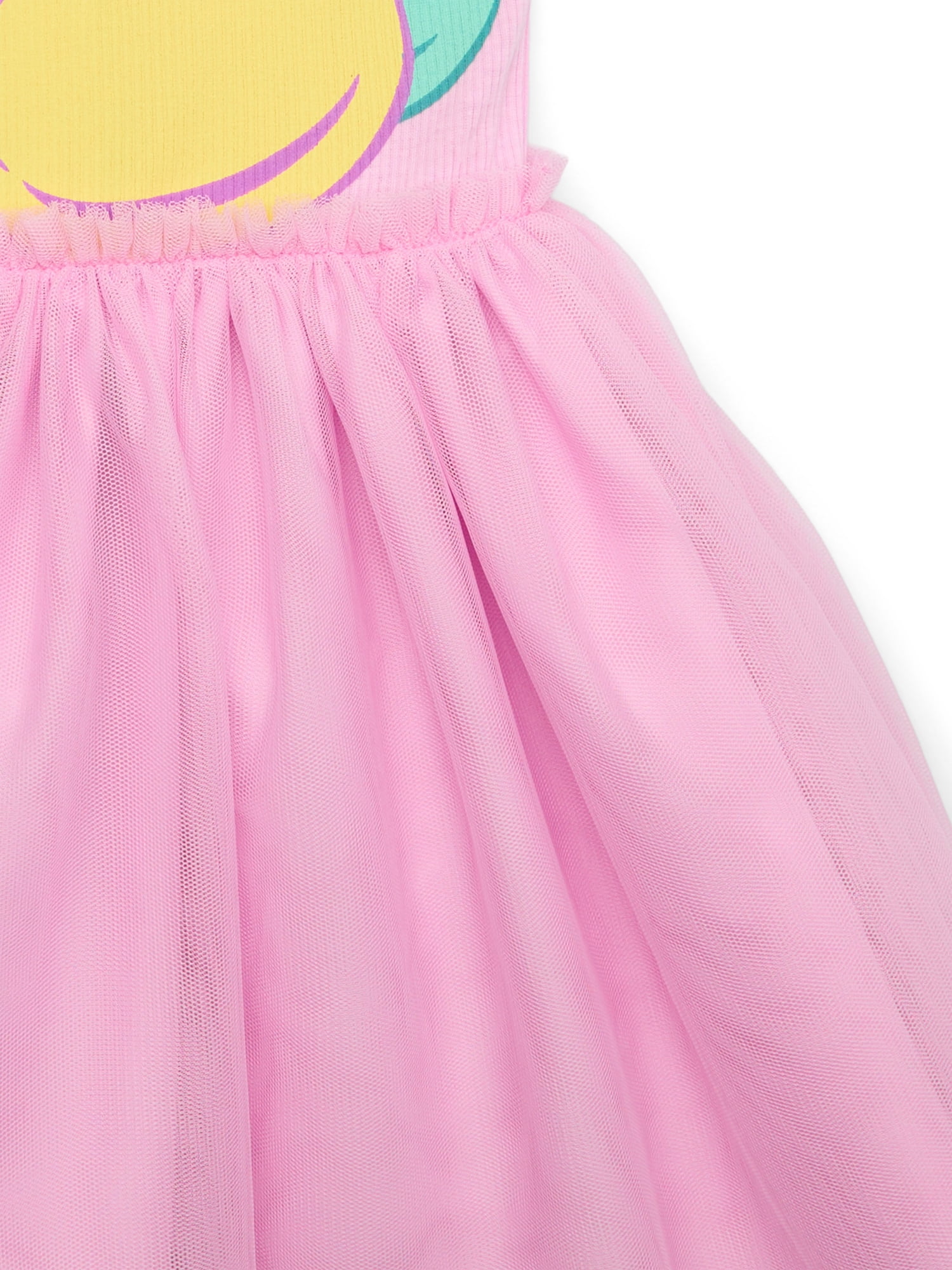 Peeps Toddler Girls’ Tutu Easter Dress with Flutter Sleeves, Sizes 12M-5T