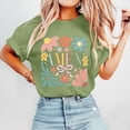 thumbnail image 2 of Women's Fashion Casual Easter Print Round Neck Short Sleeve T-Shirt Top Green L, 2 of 5