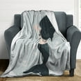 thumbnail image 4 of Ocean Cute Mermaid Blankets Flannel Blanket with Soft Throw Blanket for Couch, Bed, Sofa Luxurious Warm And Cozy for All Seasons, 4 of 8