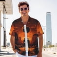 thumbnail image 3 of Mens Short Sleeve Button Up Shirts, Casual Party Shirts Stylish Beach Shirt Gifts for Men, 3 of 6
