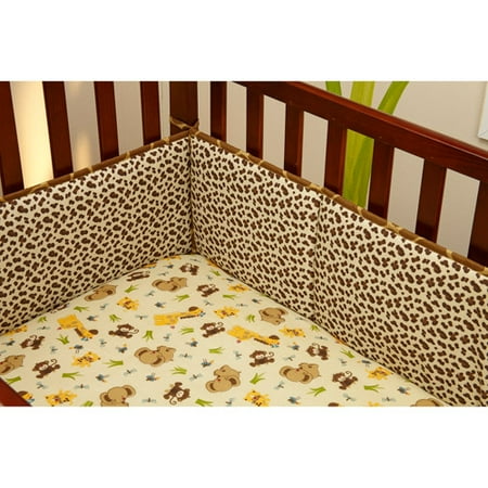 Little Bedding by NoJo Jungle Dreams 4-Piece Crib Bumper