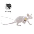 thumbnail image 1 of Lámpara de mesa Lámpara de escritorio de ratón Lámpara de mesa lateral de animal de resina Bombilla de luz E12, Blanco, Enchufe de EE. UU., Ratón acostado yuarrent HA003391-12B, 1 of 7