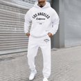 thumbnail image 2 of TINZ Style Urbain Sweat à Capuche Imprimé Lettre Survêtement pour Tenue Décontractée à la Mode et Activités Extérieures et Veste de Costume Homme, 2 of 5