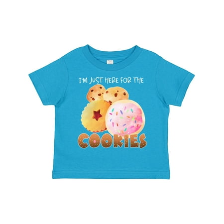 

Inktastic I m Just Here for the Cookies Gift Toddler Boy or Toddler Girl T-Shirt