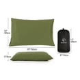 thumbnail image 6 of REDCAMP Small Camping Pillow for Sleeping Lightweight and Compressible, Flannel Travel Pillow with Removable Pillow Cover,Green, 6 of 7