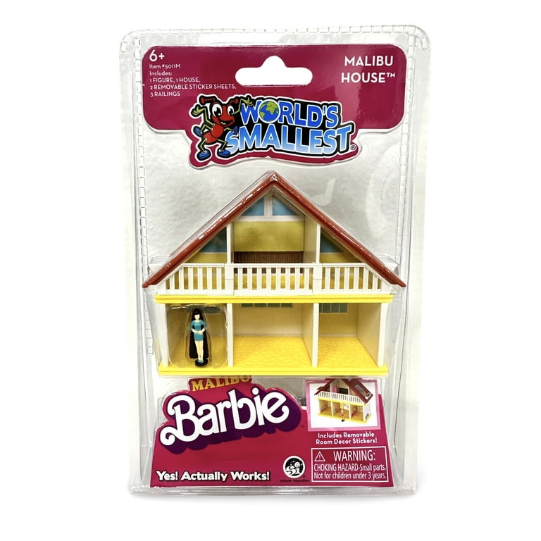 Worlds Smallest Barbie Roller Blade or Cow Girl one random and Barbie Malibu House Increditoyz Gift Set Walmart