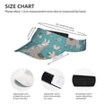 thumbnail image 4 of Easygdp Teal Mama Llama Stretchy Visor - Unisex Visor Hat for Men and Women, UPF 50 Sun Protection Visor, Ultra-Light, 4 of 8