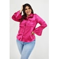 thumbnail image 1 of Blusa manga poeta Roman Fashion /Tallas Extras, 1010 (Fiusha) fucsia 36, 1 of 7