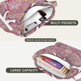 thumbnail image 3 of Tribal Boho Mandala Crossbody Bag Large Capacity Multi-Pocket Stylish Sling Purse, 3 of 5