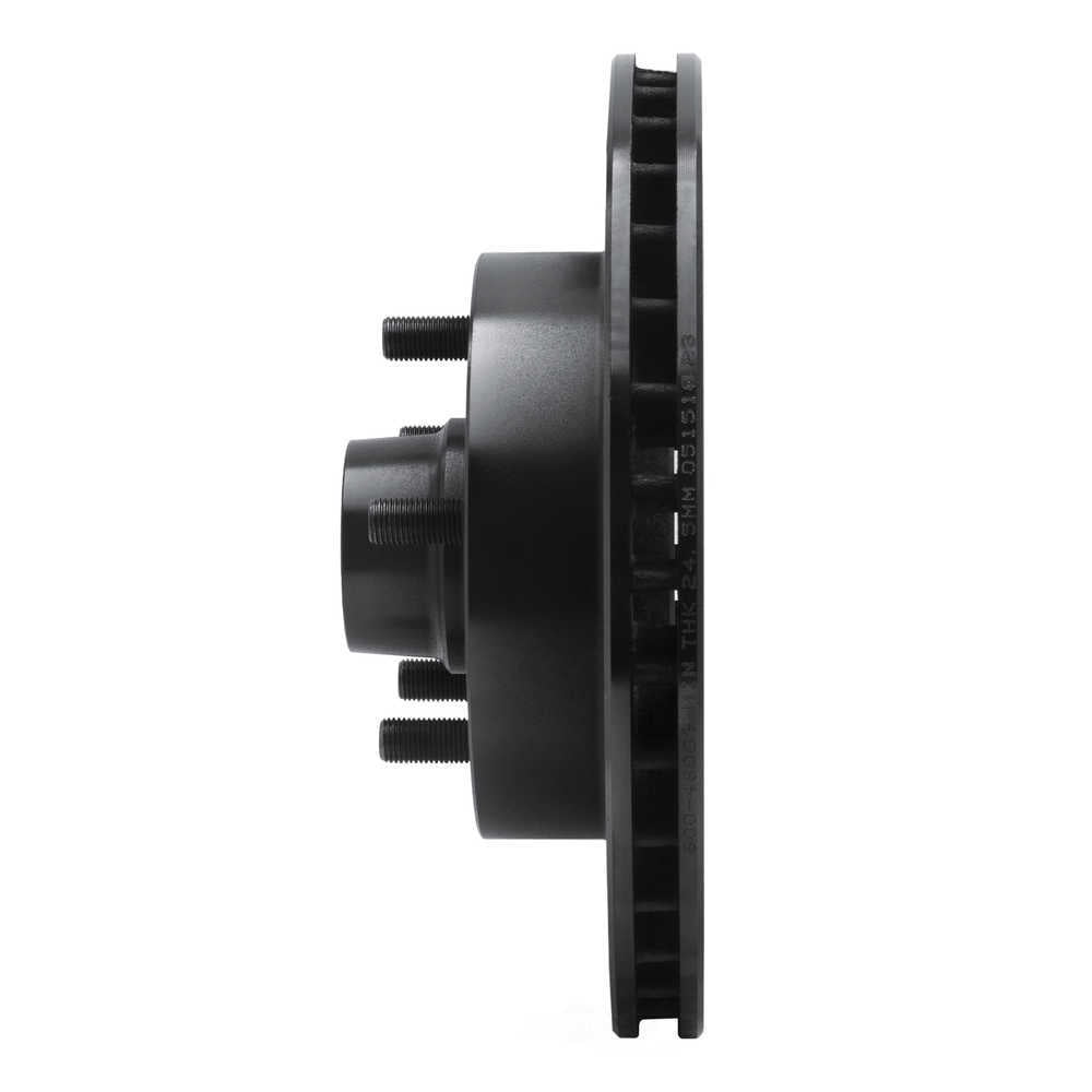 Dynamic Friction Company 633-48009R DFC Brake Rotor - Drilled And Slotted - Black