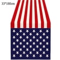 thumbnail image 3 of Felwors Independence Day Table Cloth Coffee Table Table Cloth Holiday Decoration Cloth Cotton Linen 33x180cm, 3 of 5