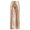 Rose Gold, variant on Women's Wide Leg Wedding Party Satin Casual Dress Nightout Pants Long Trouser, Loose Comfort Fit Straight Leg Design