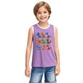 thumbnail image 6 of YABCSAZ Toddler Boys Girls Summer Outfits Sleeveless Tank Tops Loose Fit Active Tee Shirts Kids Casual T-Shirts Blouses Funny Cute Printed Shirts Tops Baby Clothes Size 4 T, 6 of 6