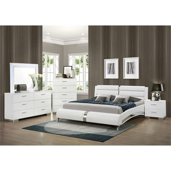 Jeremaine 5-piece California King Bedroom Set White