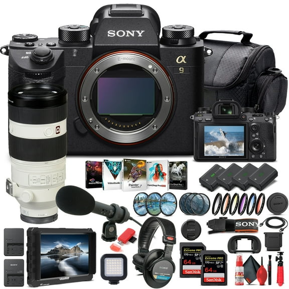 Sony Alpha a9 Mirrorless Camera W/ Sony FE 100-400mm Lens - Pro Bundle(International Model)