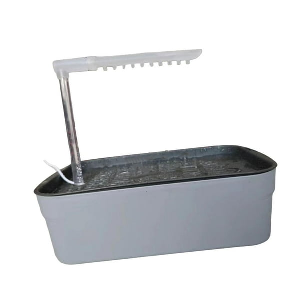 Bañera eléctrica para pájaros, ducha, fácil de limpiar, ligera, para baño automático de loros. Gris