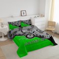 thumbnail image 2 of Erosebridal Dirt Bike Bedding Set Motocross Rider Comforter Set Extreme Sports Fluorescent Green Bedding Comforter Sets Motorbike Racing Moves Duvet Set, Full Size, 2 of 5