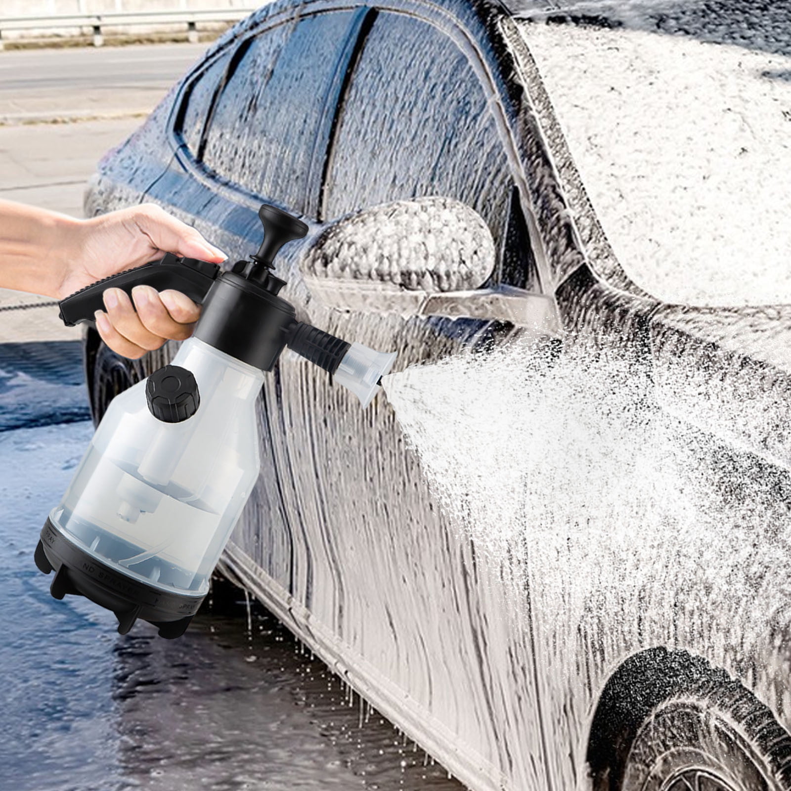 Dvumao Cleaning Supplies, Car Wash Foam Sprayer Manual Air Pressure Sprayer Car Home Dualuse Pressurized Car Wash Watering High-pressure Sprinkler Sprayer, Mom Gifts