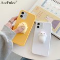 thumbnail image 2 of Funda blanda de TPU con diseño de conejo y gato para móvil, carcasa blanda de juguete 3D para Apple iPhone 14, 12, 13 mini, 11 Pro, XR, XS Max, SE 2020, 6S, 7, 8 Plus Fivean unisex, 2 of 2